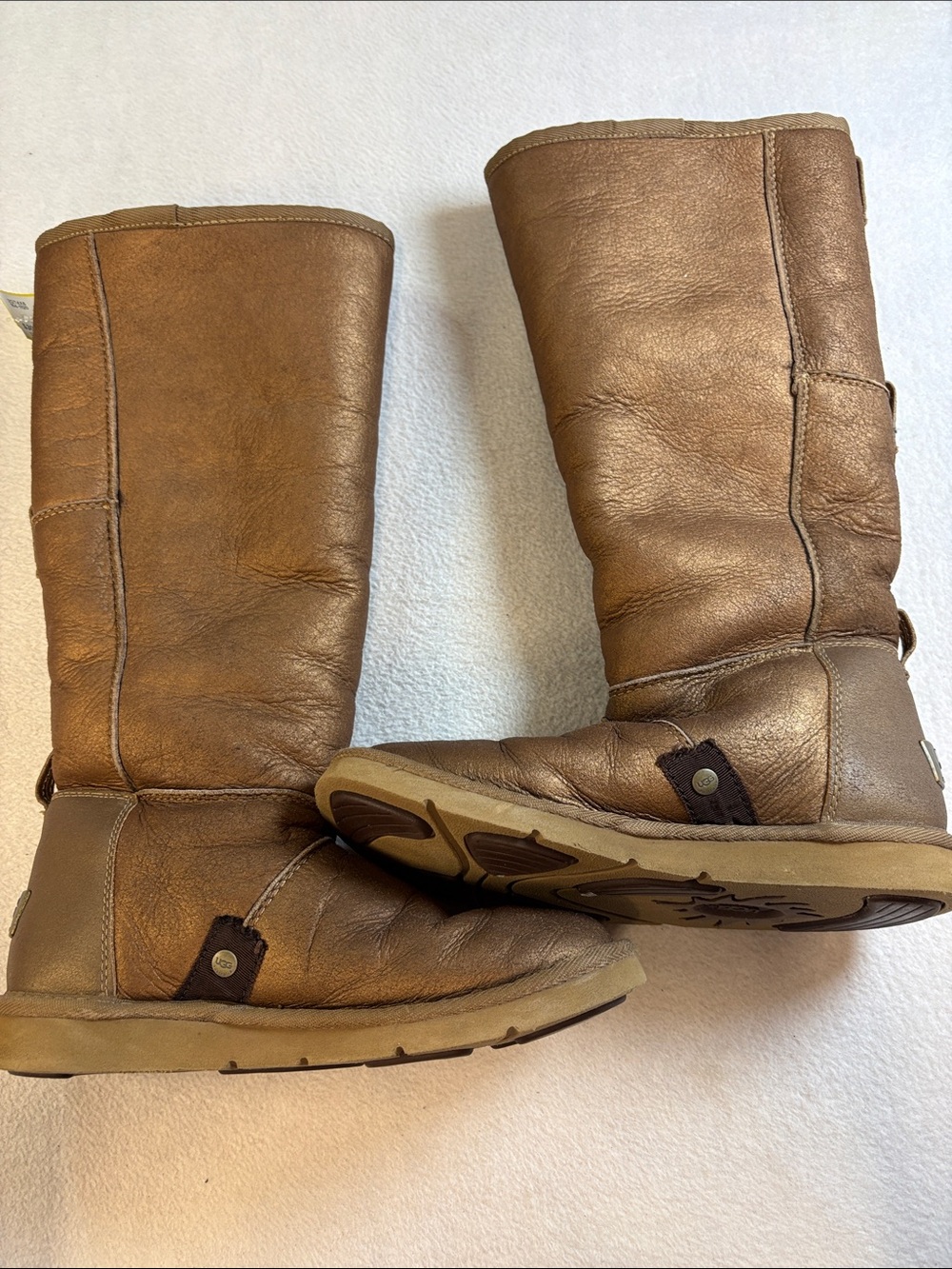 UGG Brown Leather Winter Boots